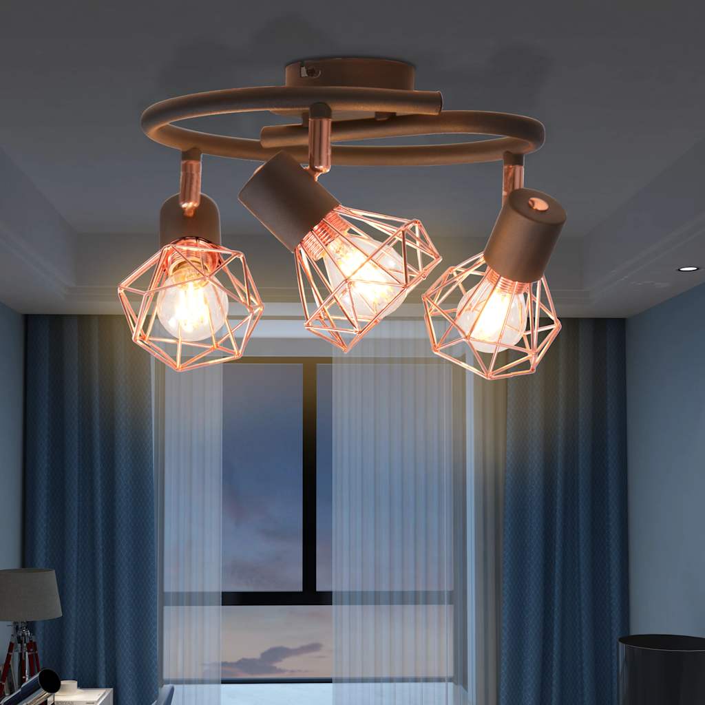 vidaXL Lustră cu 3 becuri LED cu filament, 12 W vidaXL Lustră cu 3 becuri LED cu filament, 12 W