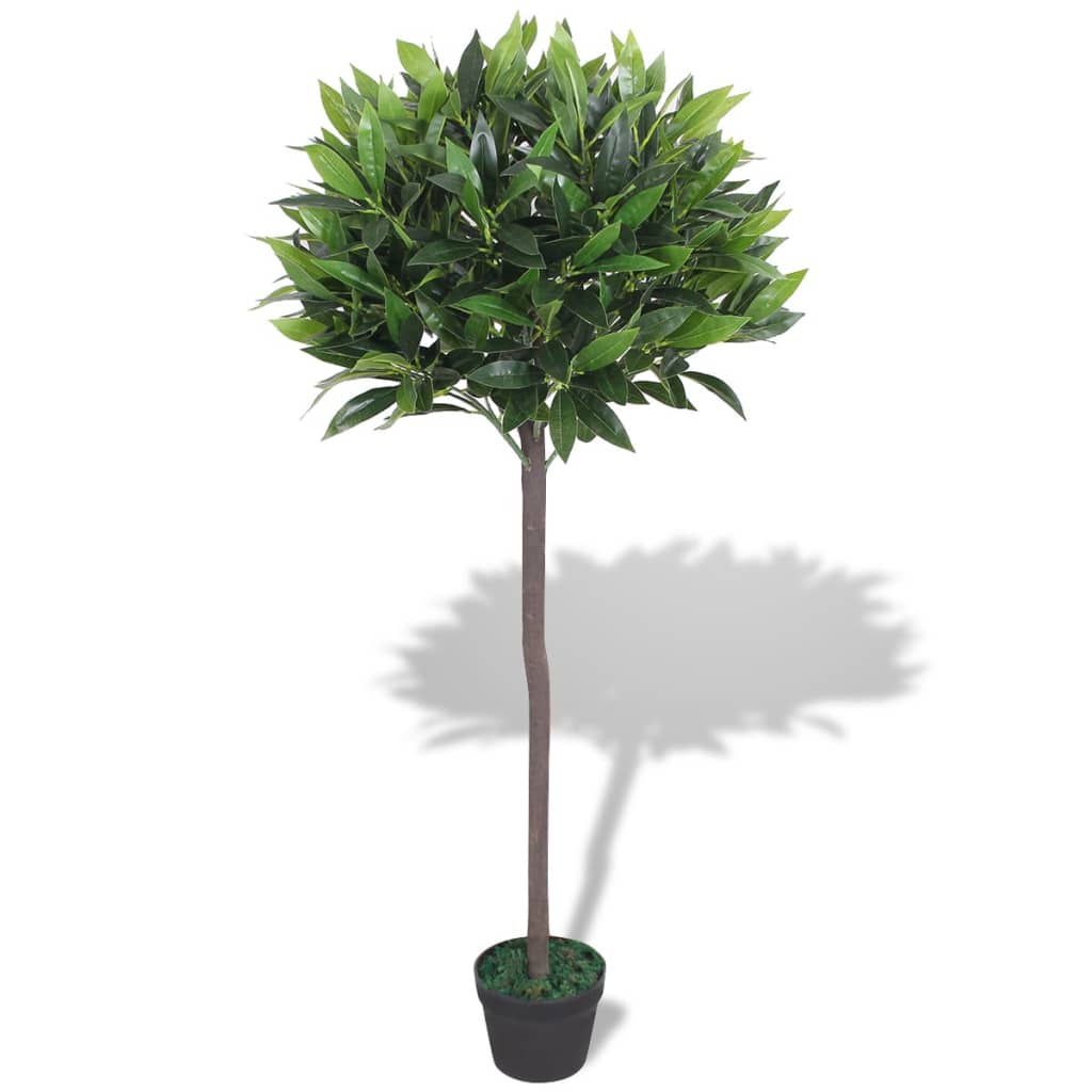 vidaXL Dafin artificial cu ghiveci, 125 cm, verde vidaXL Dafin artificial cu ghiveci, 125 cm, verde