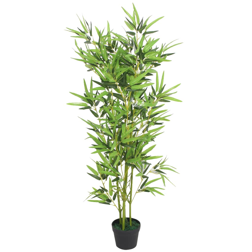 vidaXL Bambus artificial cu ghiveci 120 cm, verde vidaXL Bambus artificial cu ghiveci 120 cm, verde