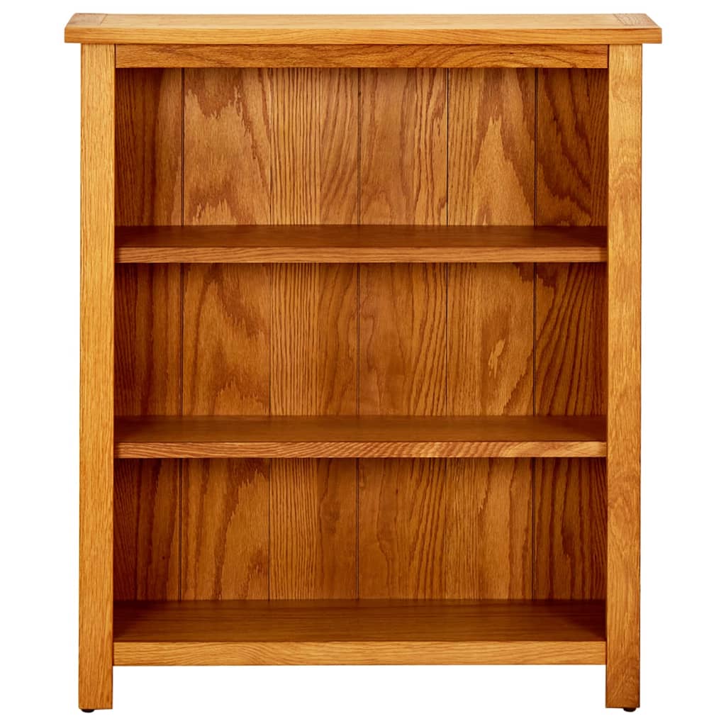 vidaXL Bibliotecă cu 3 rafturi, 70 x 22,5 x 82 cm, lemn masiv stejar vidaXL Bibliotecă cu 3 rafturi, 70 x 22,5 x 82 cm, lemn masiv stejar