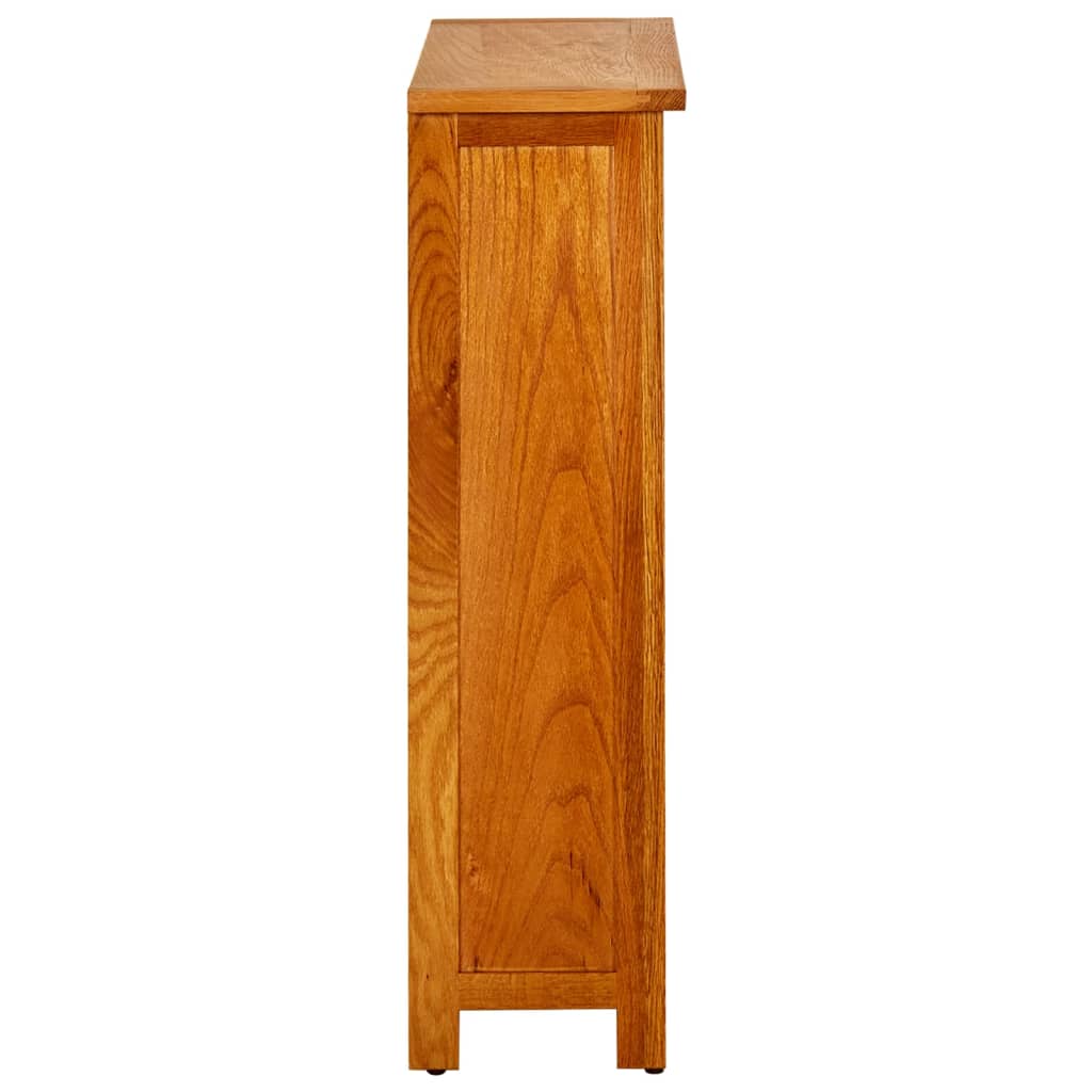 vidaXL Bibliotecă cu 3 rafturi, 70 x 22,5 x 82 cm, lemn masiv stejar vidaXL Bibliotecă cu 3 rafturi, 70 x 22,5 x 82 cm, lemn masiv stejar