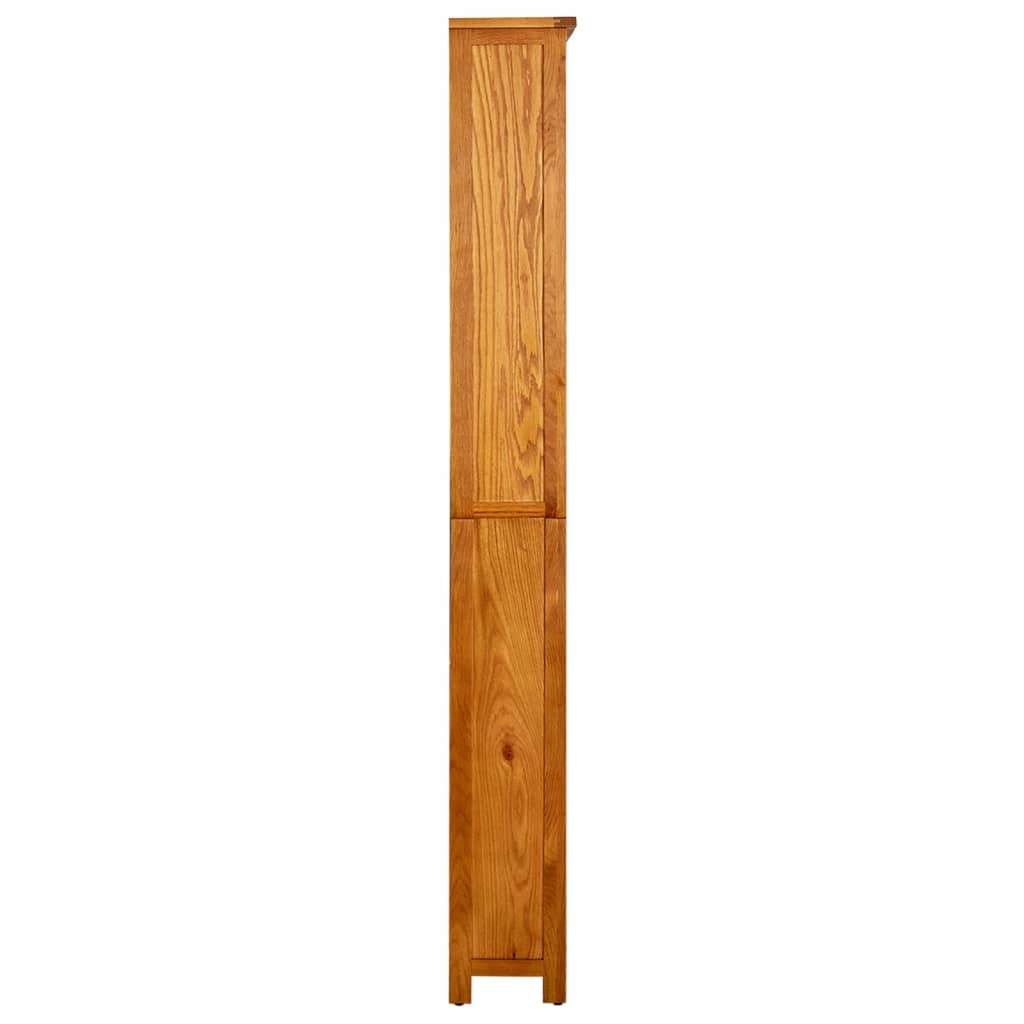 vidaXL Bibliotecă cu 6 rafturi, 80 x 22,5 x 180 cm, lemn masiv stejar