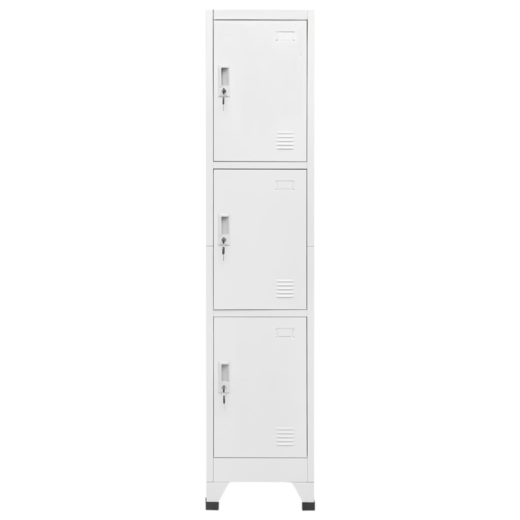 vidaXL Dulap vestiar cu 3 compartimente, 38x45x180 cm