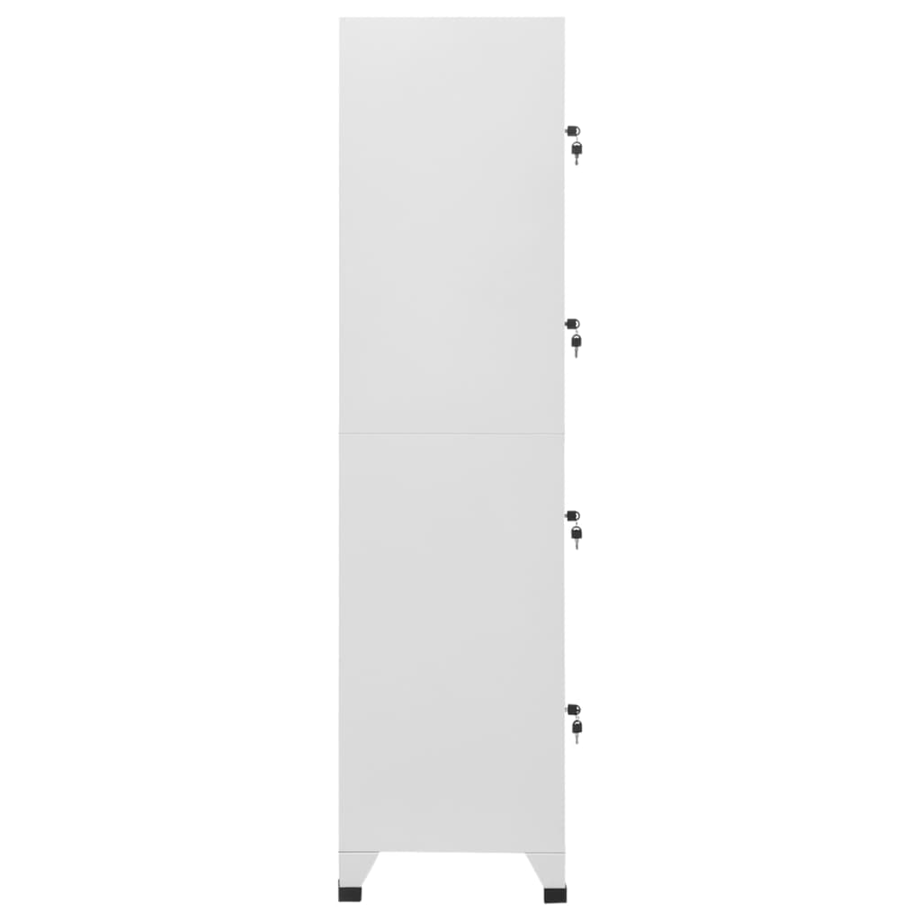 vidaXL Dulap vestiar cu 4 compartimente 38x45x180 cm