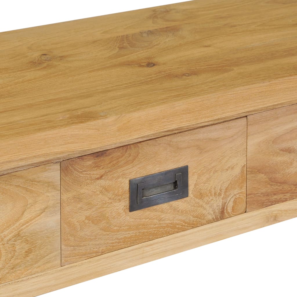 vidaXL Masă consolă din lemn masiv de tec, 90 x 30 x 80 cm vidaXL Masă consolă din lemn masiv de tec, 90 x 30 x 80 cm