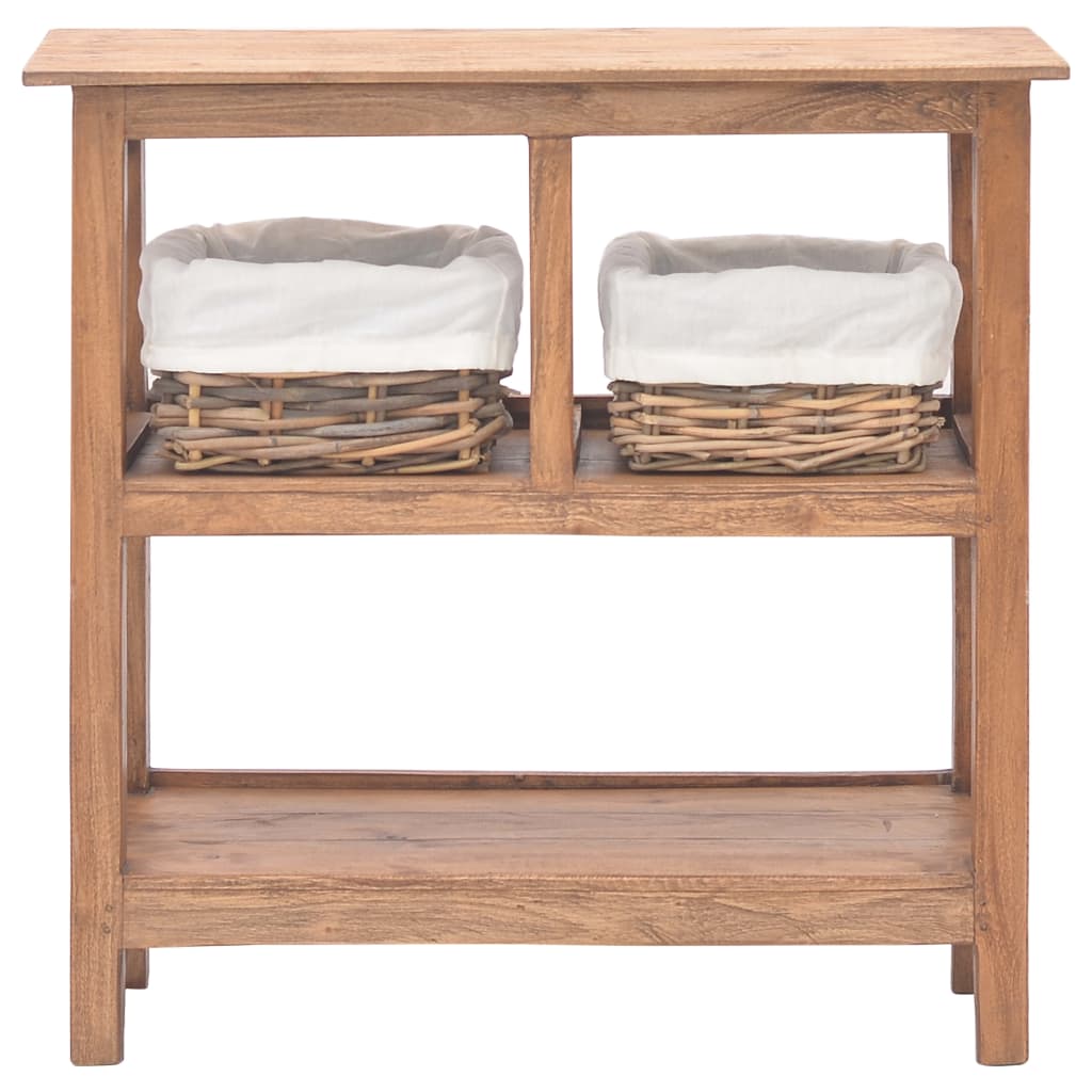 vidaXL Masă consolă, 69x28x70 cm, lemn masiv de mahon