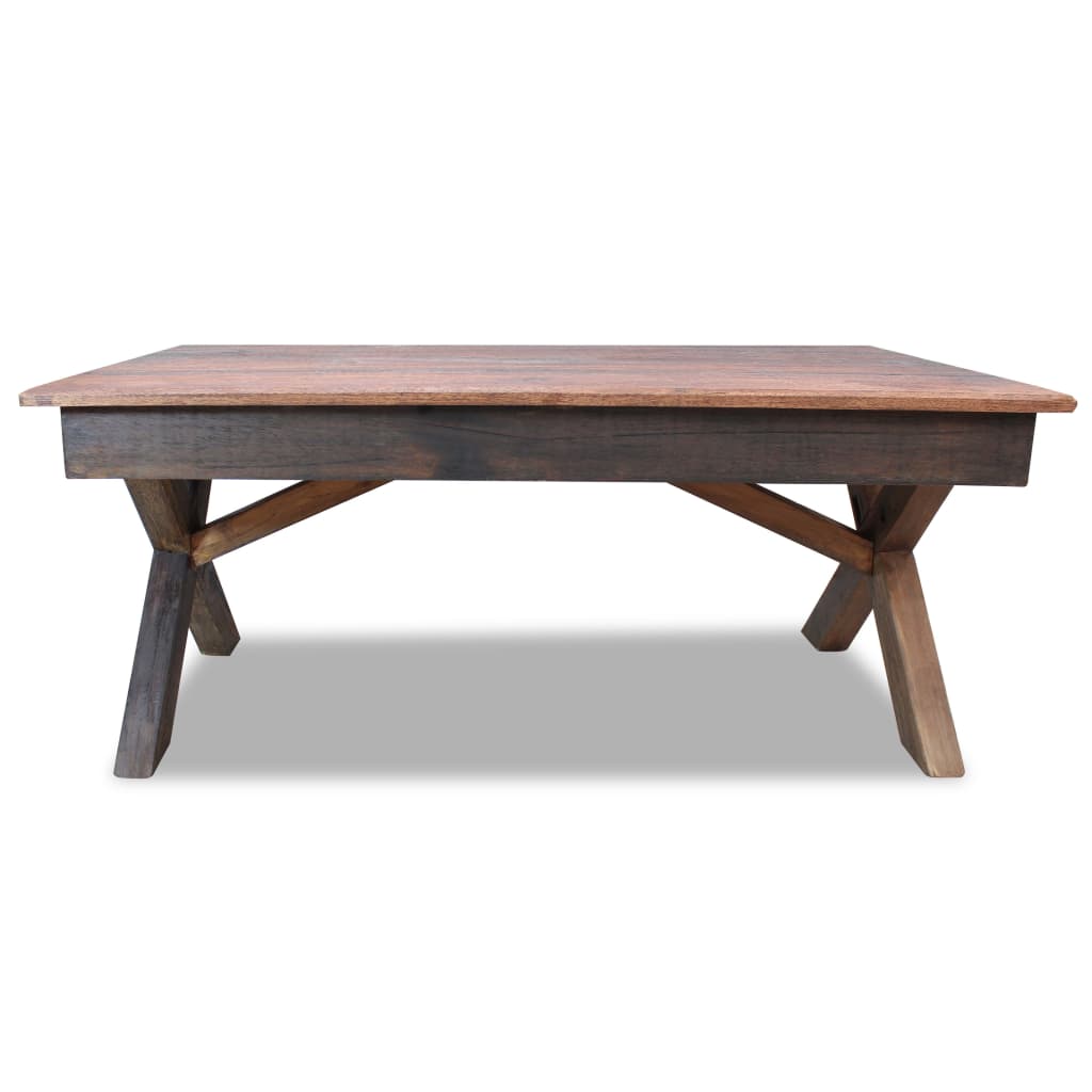 vidaXL Măsuță de cafea, 110x60x45 cm, mix lemn masiv reciclat vidaXL Măsuță de cafea, 110x60x45 cm, mix lemn masiv reciclat