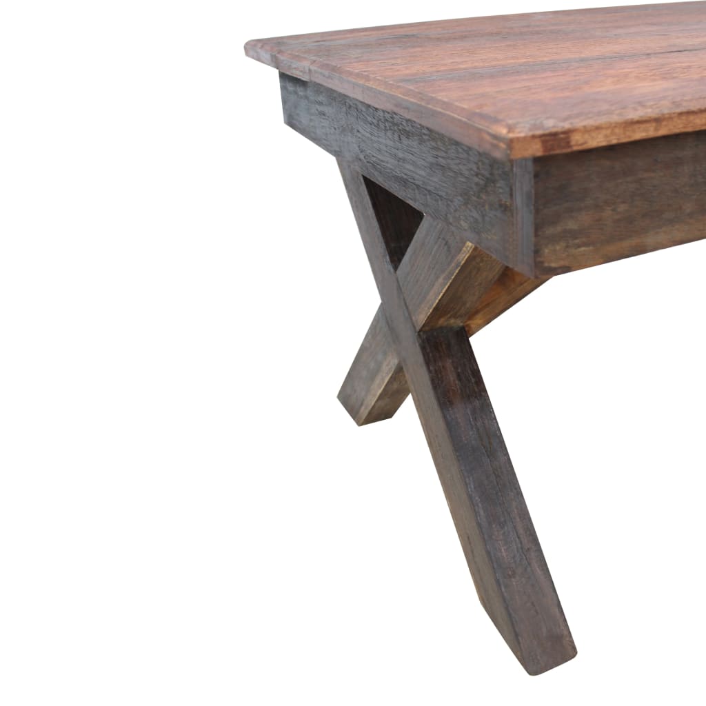 vidaXL Măsuță de cafea, 110x60x45 cm, mix lemn masiv reciclat vidaXL Măsuță de cafea, 110x60x45 cm, mix lemn masiv reciclat