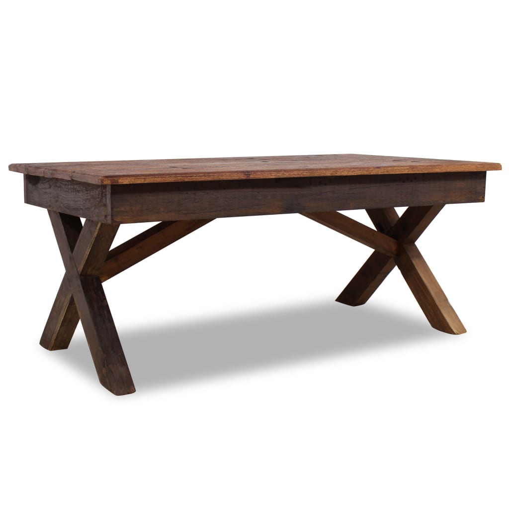 vidaXL Măsuță de cafea, 110x60x45 cm, mix lemn masiv reciclat vidaXL Măsuță de cafea, 110x60x45 cm, mix lemn masiv reciclat