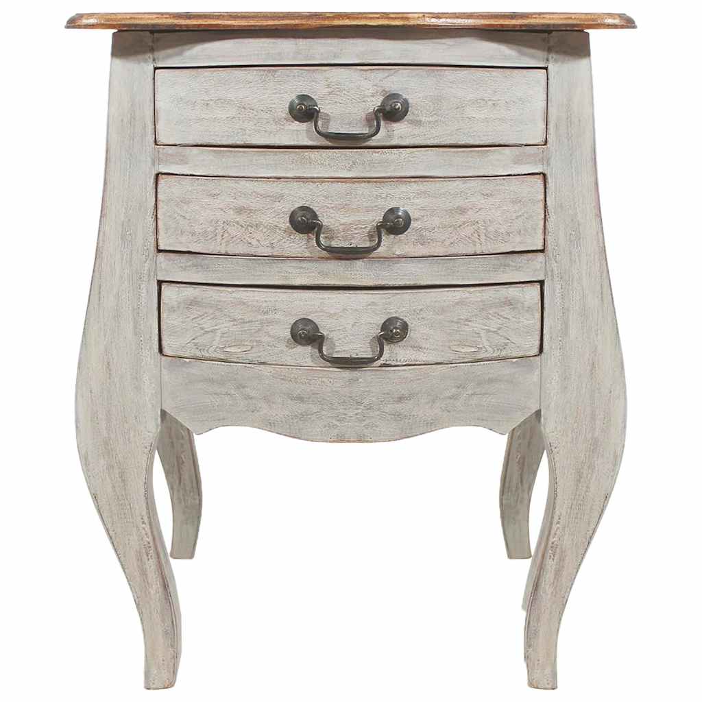 vidaXL Noptieră, 48x35x64 cm, lemn masiv de mahon