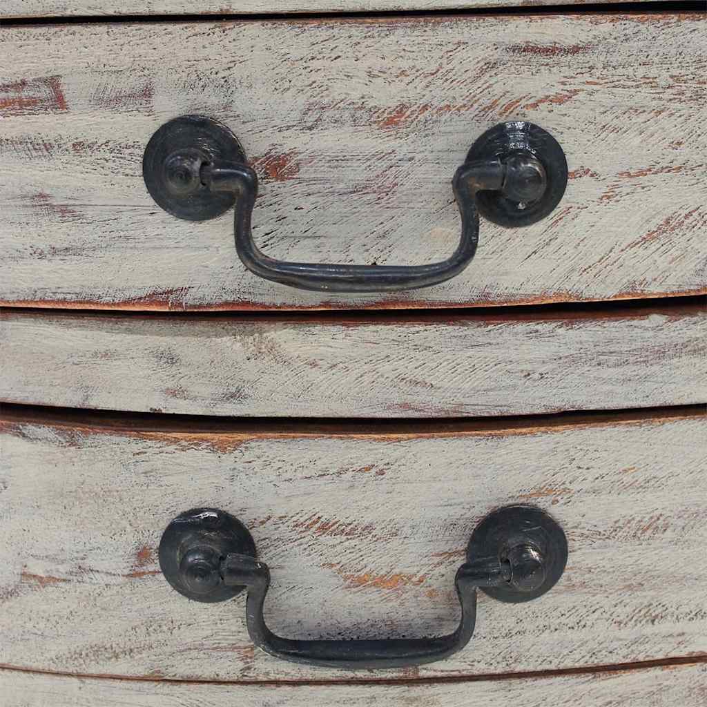 vidaXL Noptieră, 48x35x64 cm, lemn masiv de mahon