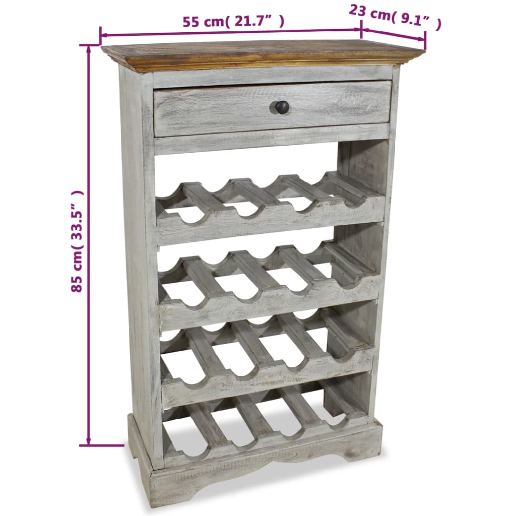 vidaXL Suport sticle de vin, 55x23x85 cm, lemn masiv de mahon vidaXL Suport sticle de vin, 55x23x85 cm, lemn masiv de mahon
