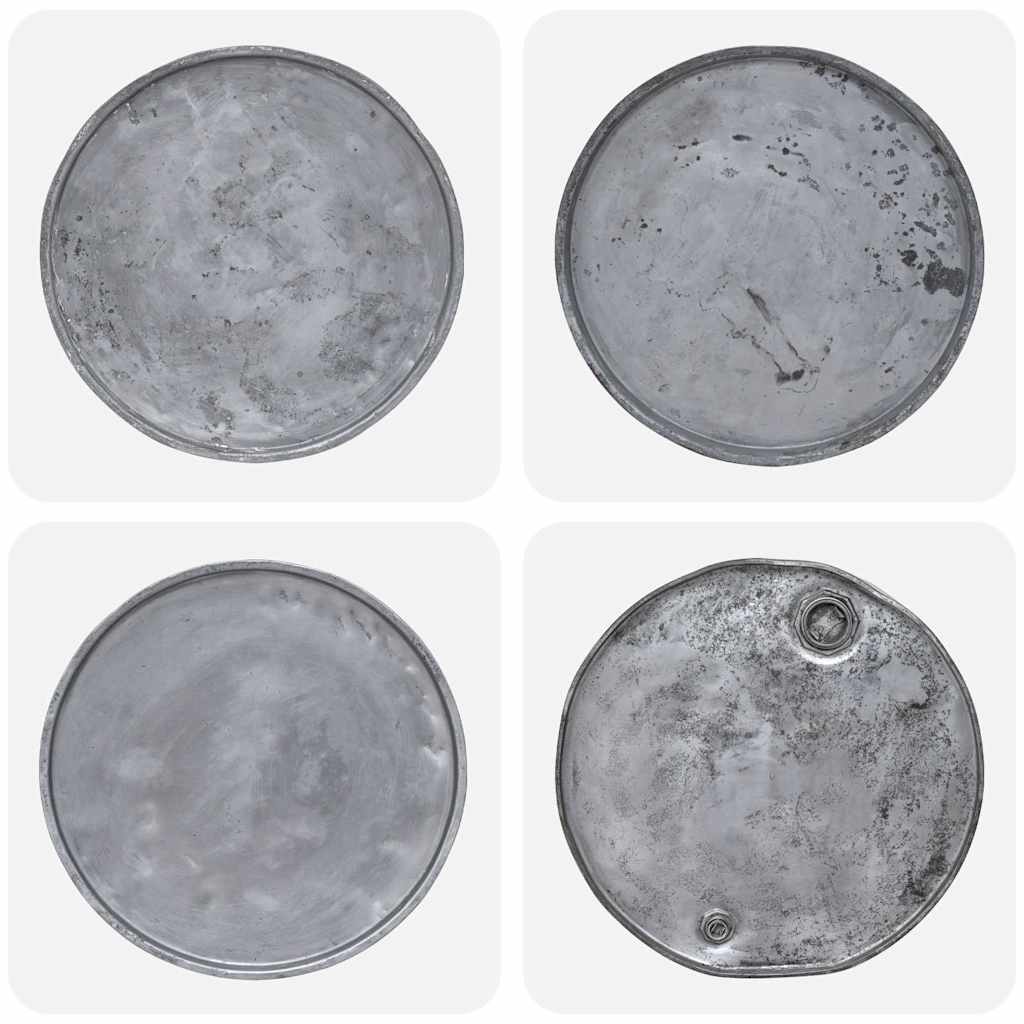 vidaXL Măsuță de cafea, argintiu, 60x45 cm, amestec lemn reciclat vidaXL Măsuță de cafea, argintiu, 60x45 cm, amestec lemn reciclat