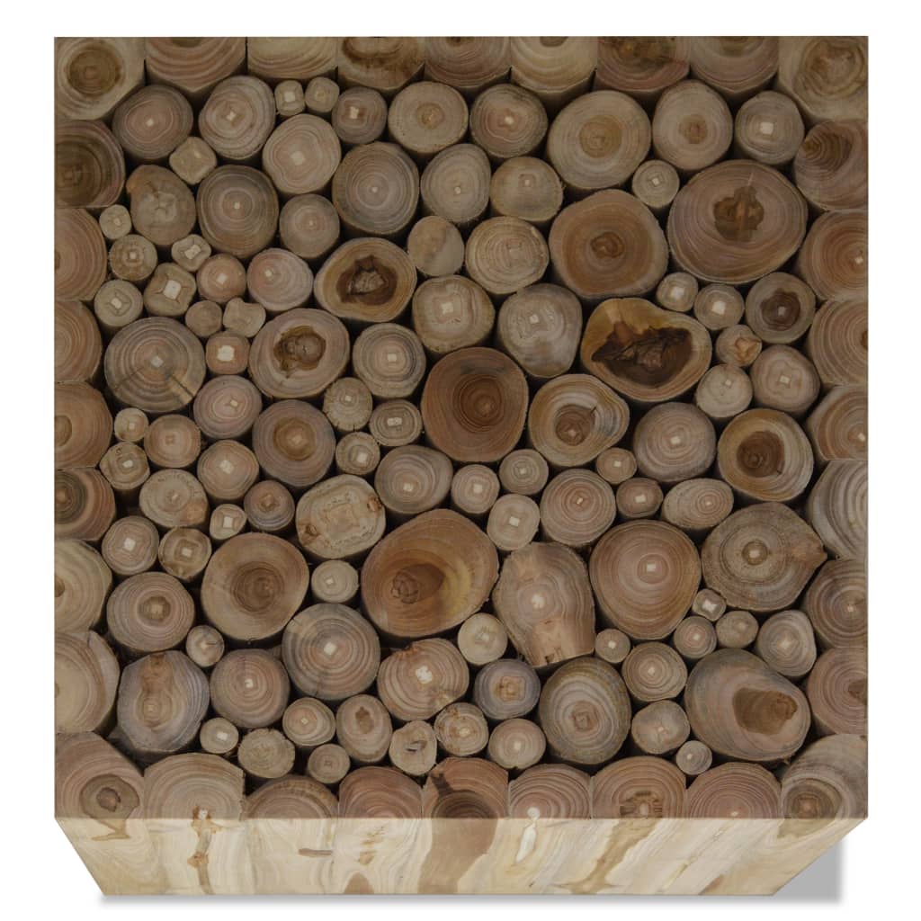 vidaXL Măsuță de cafea, lemn de tec natural, 50 x 50 x 35 cm vidaXL Măsuță de cafea, lemn de tec natural, 50 x 50 x 35 cm