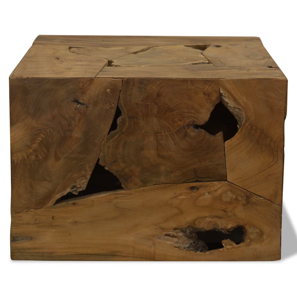 vidaXL Măsuță de cafea, 50 x 50 x 35 cm, lemn de tec natural, maro vidaXL Măsuță de cafea, 50 x 50 x 35 cm, lemn de tec natural, maro