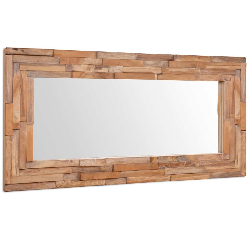 vidaXL Oglindă decorativă din lemn de tec, 120 x 60 cm, dreptunghiular vidaXL Oglindă decorativă din lemn de tec, 120 x 60 cm, dreptunghiular