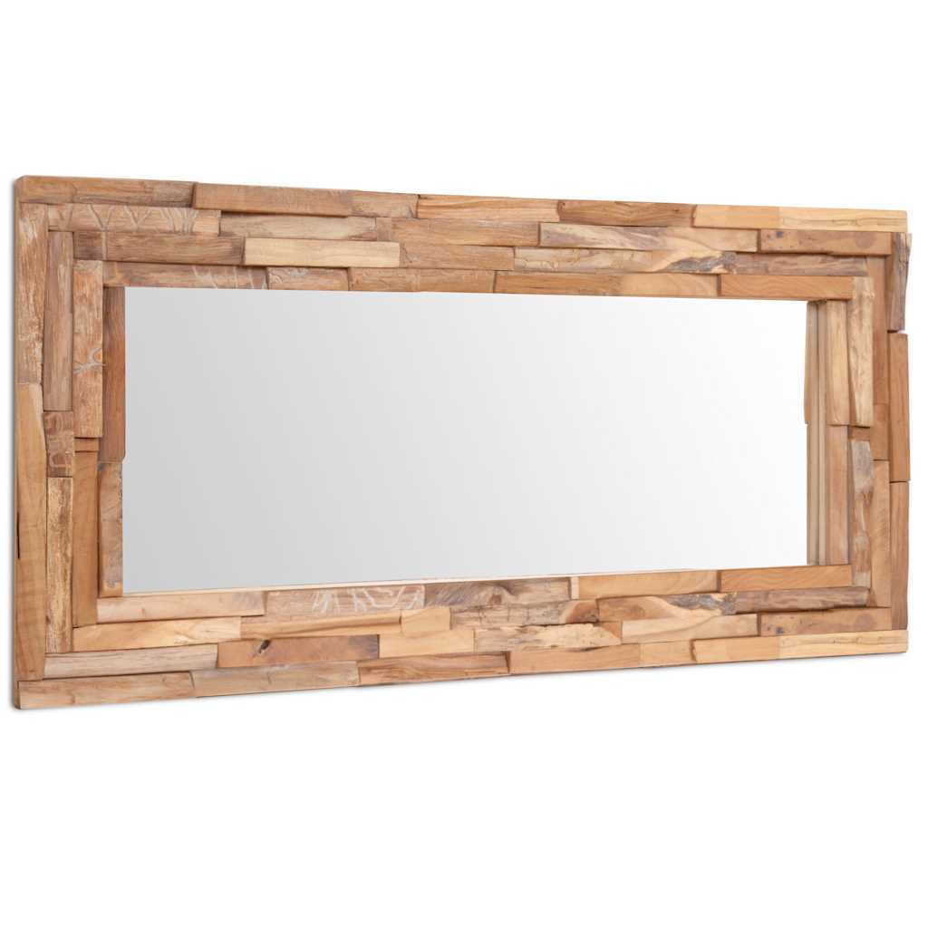 vidaXL Oglindă decorativă din lemn de tec, 120 x 60 cm, dreptunghiular vidaXL Oglindă decorativă din lemn de tec, 120 x 60 cm, dreptunghiular