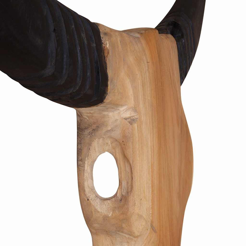 vidaXL Sculptură craniu de taur, 66x15x88 cm, tec vidaXL Sculptură craniu de taur, 66x15x88 cm, tec