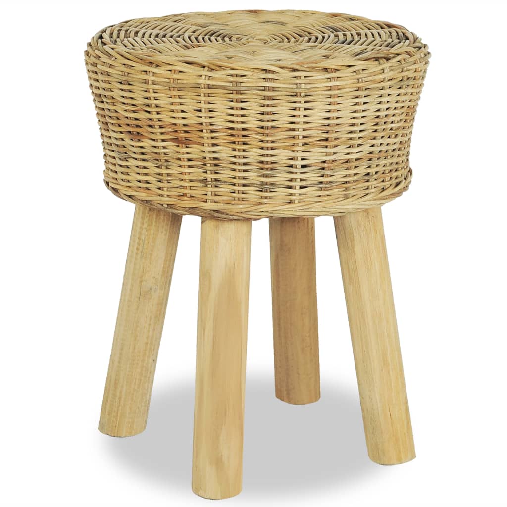 vidaXL Scaun de bar, ratan natural vidaXL Scaun de bar, ratan natural