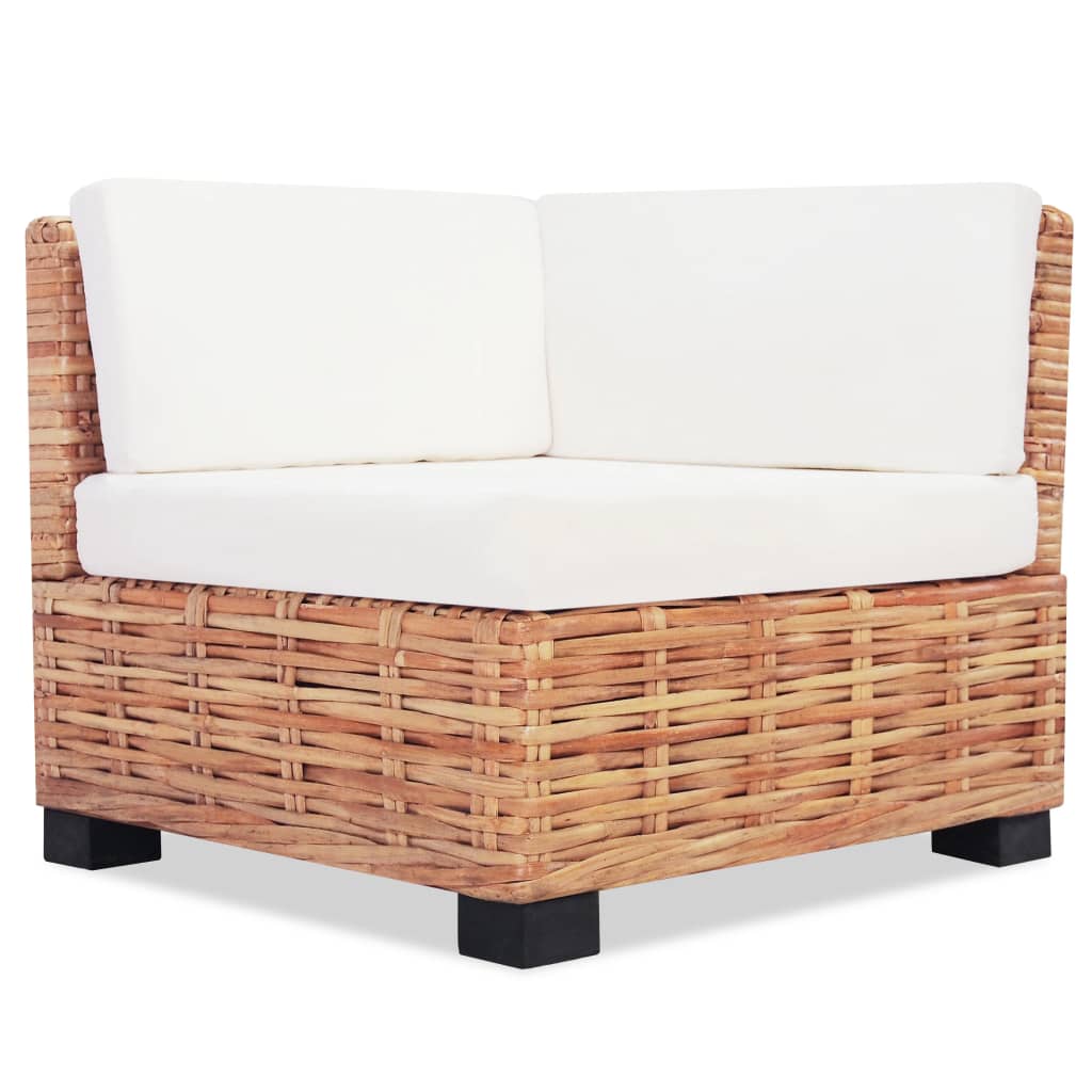 vidaXL Set canapea, 16 piese, ratan natural vidaXL Set canapea, 16 piese, ratan natural