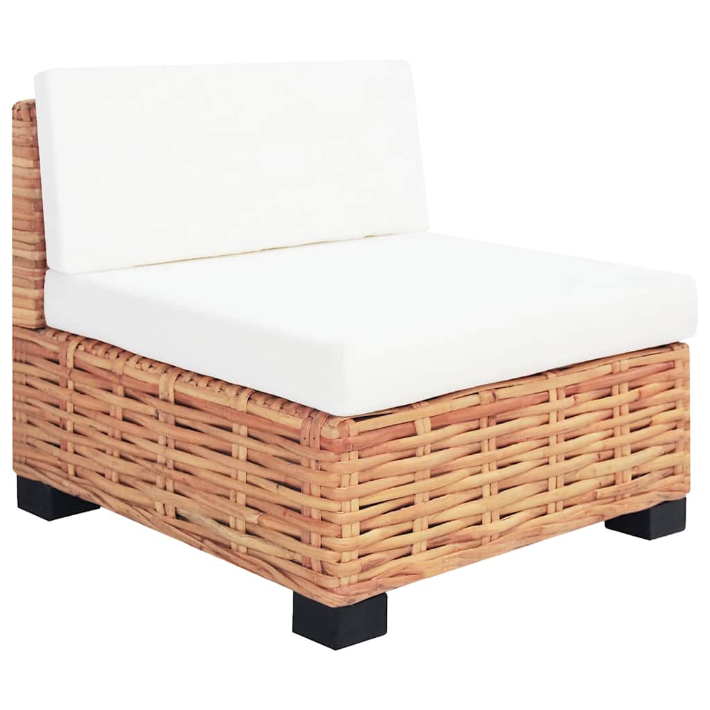 vidaXL Set mobilier cu canapea 14 piese, culoare naturală, ratan vidaXL Set mobilier cu canapea 14 piese, culoare naturală, ratan