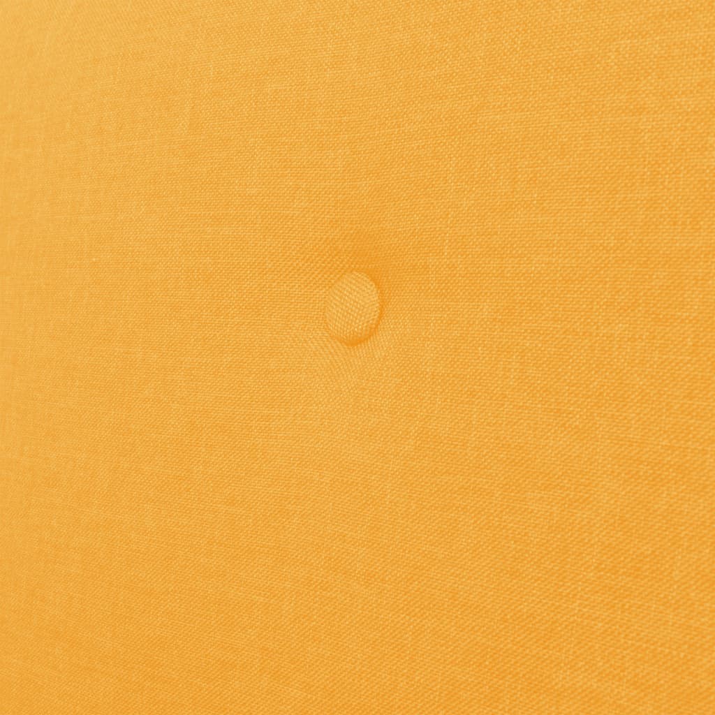 vidaXL Canapea cu 3 locuri, galben, material textil vidaXL Canapea cu 3 locuri, galben, material textil