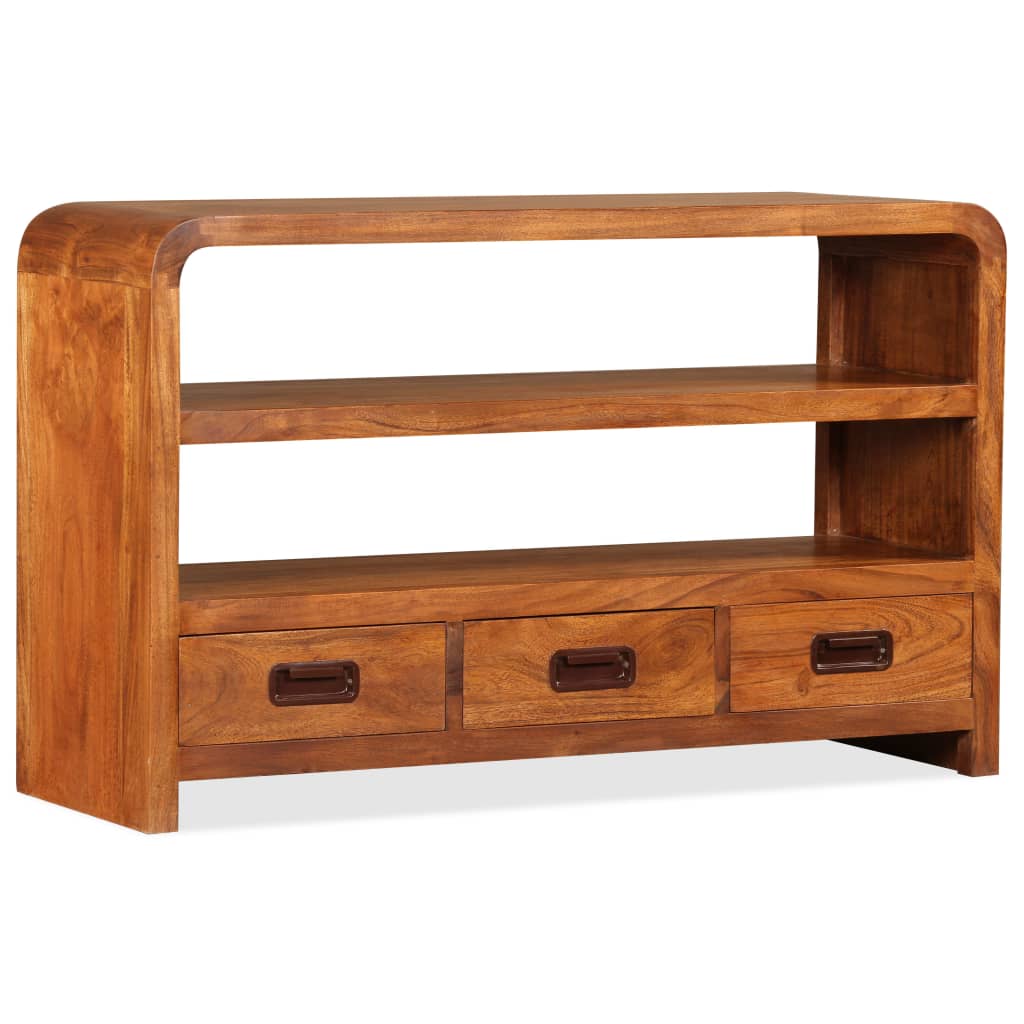 vidaXL Comodă TV, 90x30x55 cm, lemn masiv de acacia