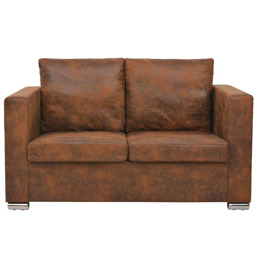 vidaXL Canapea cu 2 locuri, 137 x 73 x 82 cm, velur vidaXL Canapea cu 2 locuri, 137 x 73 x 82 cm, velur