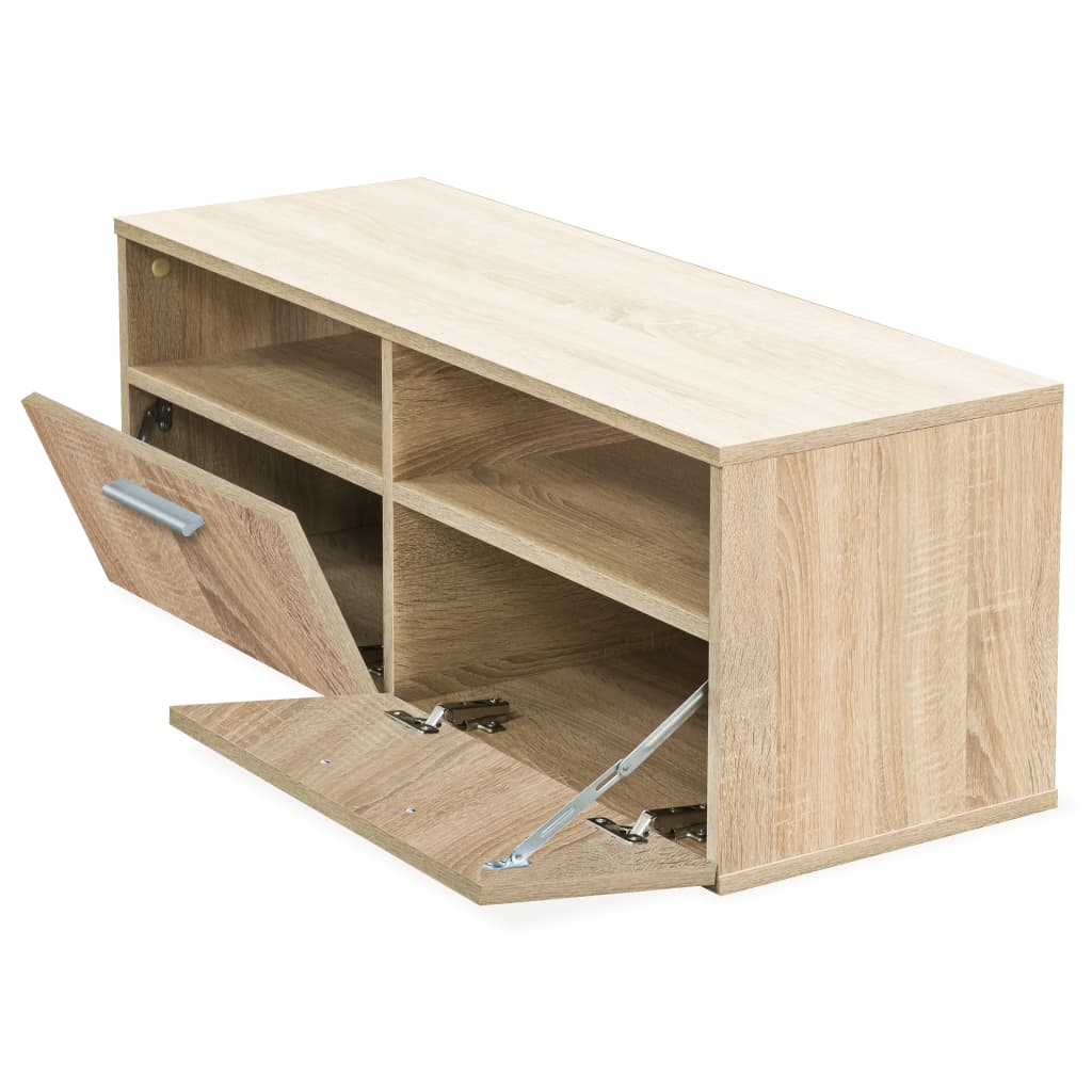 vidaXL Comodă TV, PAL, 95 x 35 x 36 cm, culoarea stejarului vidaXL Comodă TV, PAL, 95 x 35 x 36 cm, culoarea stejarului