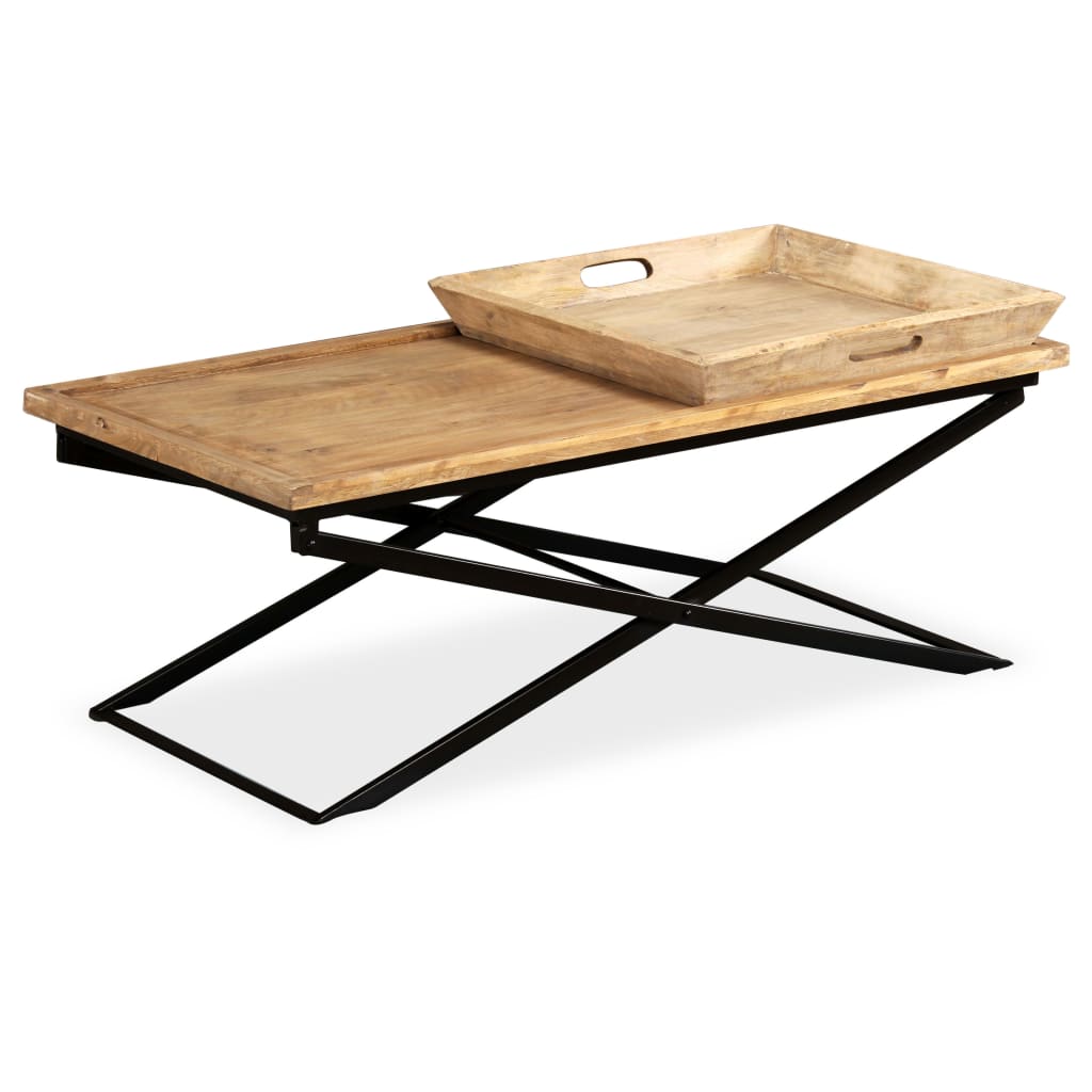 vidaXL Măsuță de cafea lemn masiv de mango 110x55x42 cm