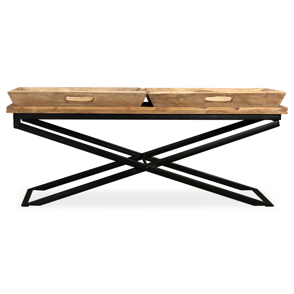 vidaXL Măsuță de cafea lemn masiv de mango 110x55x42 cm