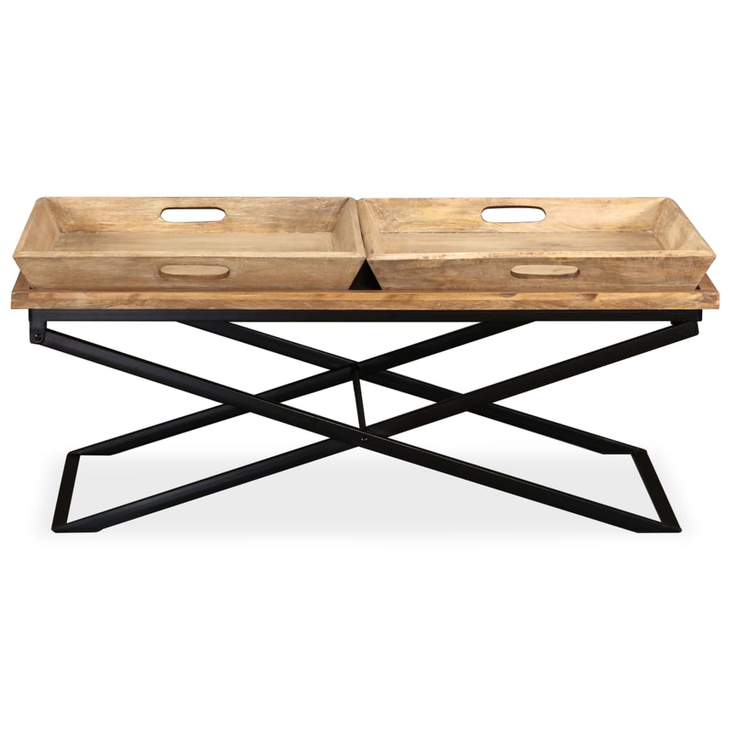 vidaXL Măsuță de cafea lemn masiv de mango 110x55x42 cm