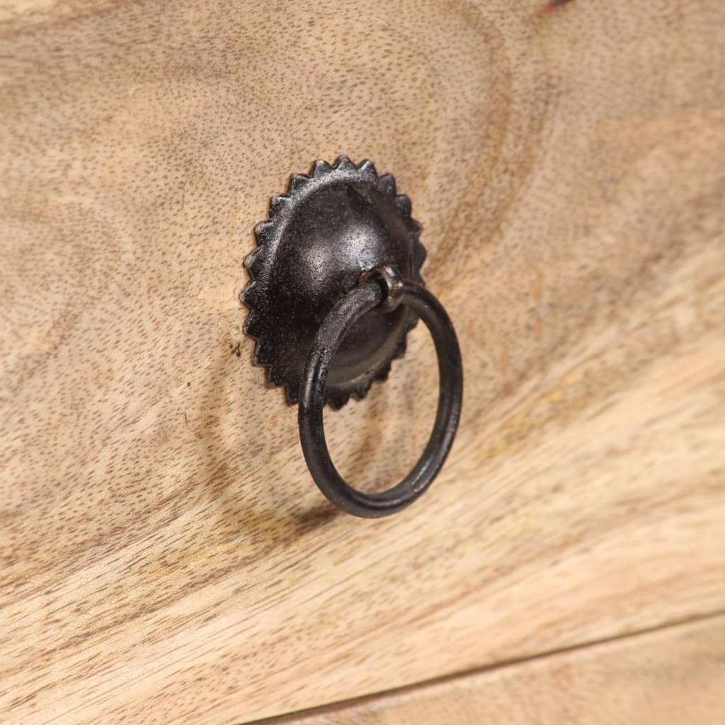 vidaXL Masă laterală din lemn masiv de mango, 65 x 40 x 76 cm