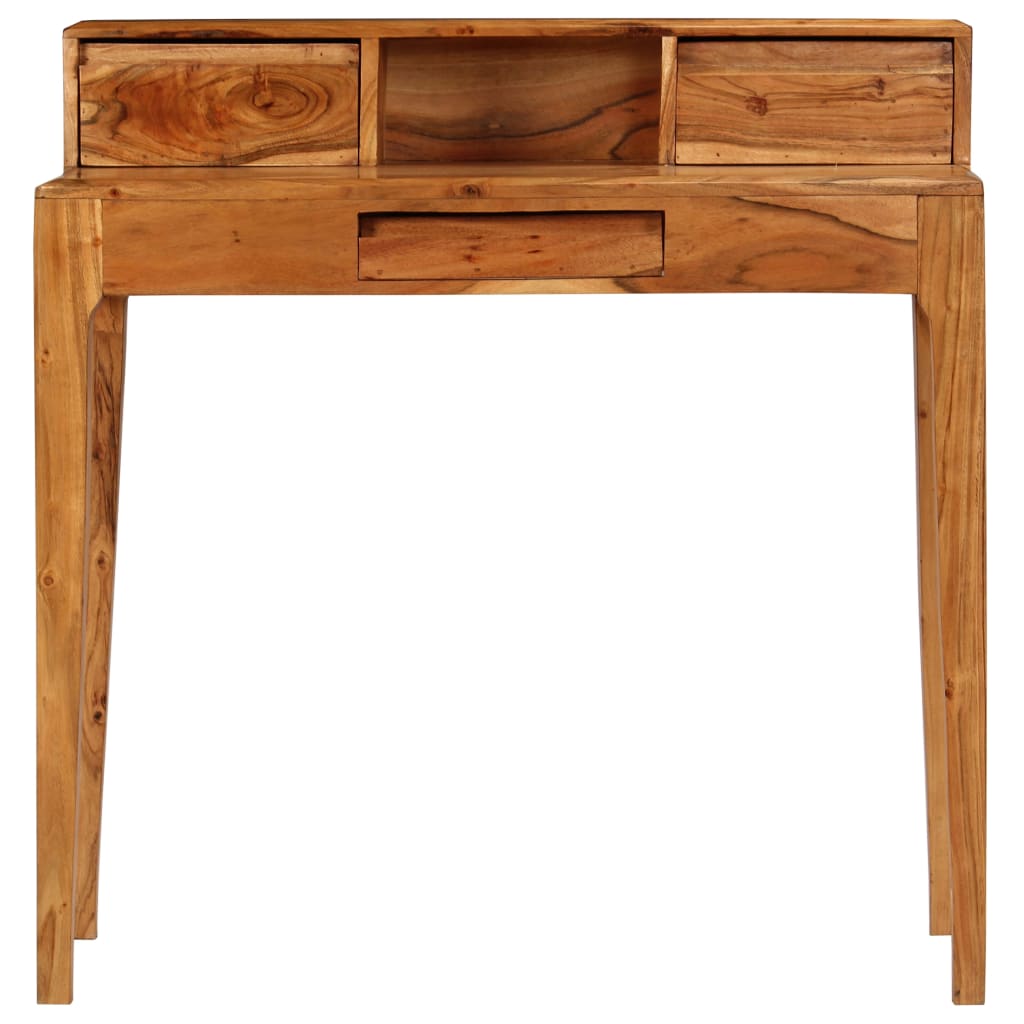 vidaXL Birou de lucru cu sertare, lemn masiv, 88 x 50 x 90 cm