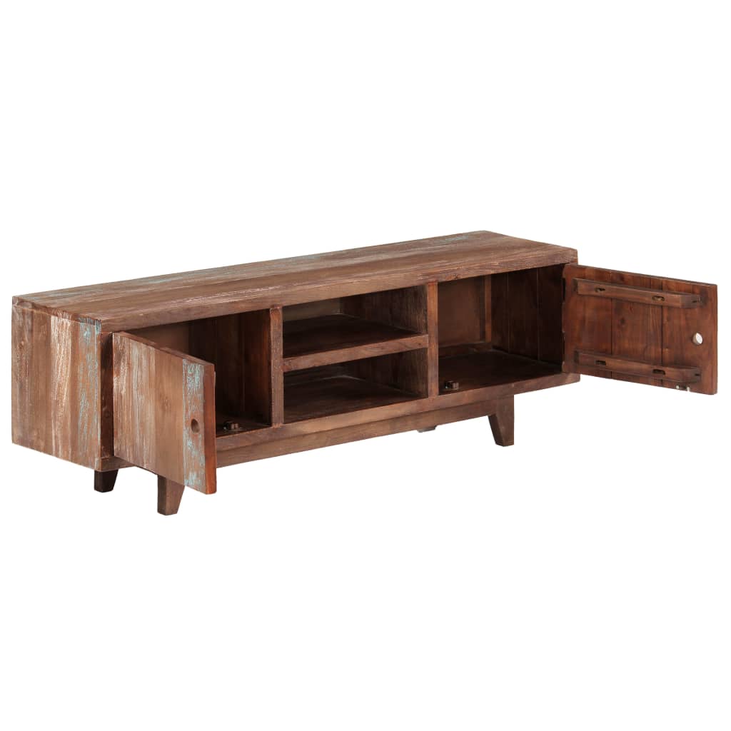 vidaXL Comodă TV din lemn masiv de acacia, vintage, 118 x 30 x 40 cm vidaXL Comodă TV din lemn masiv de acacia, vintage, 118 x 30 x 40 cm