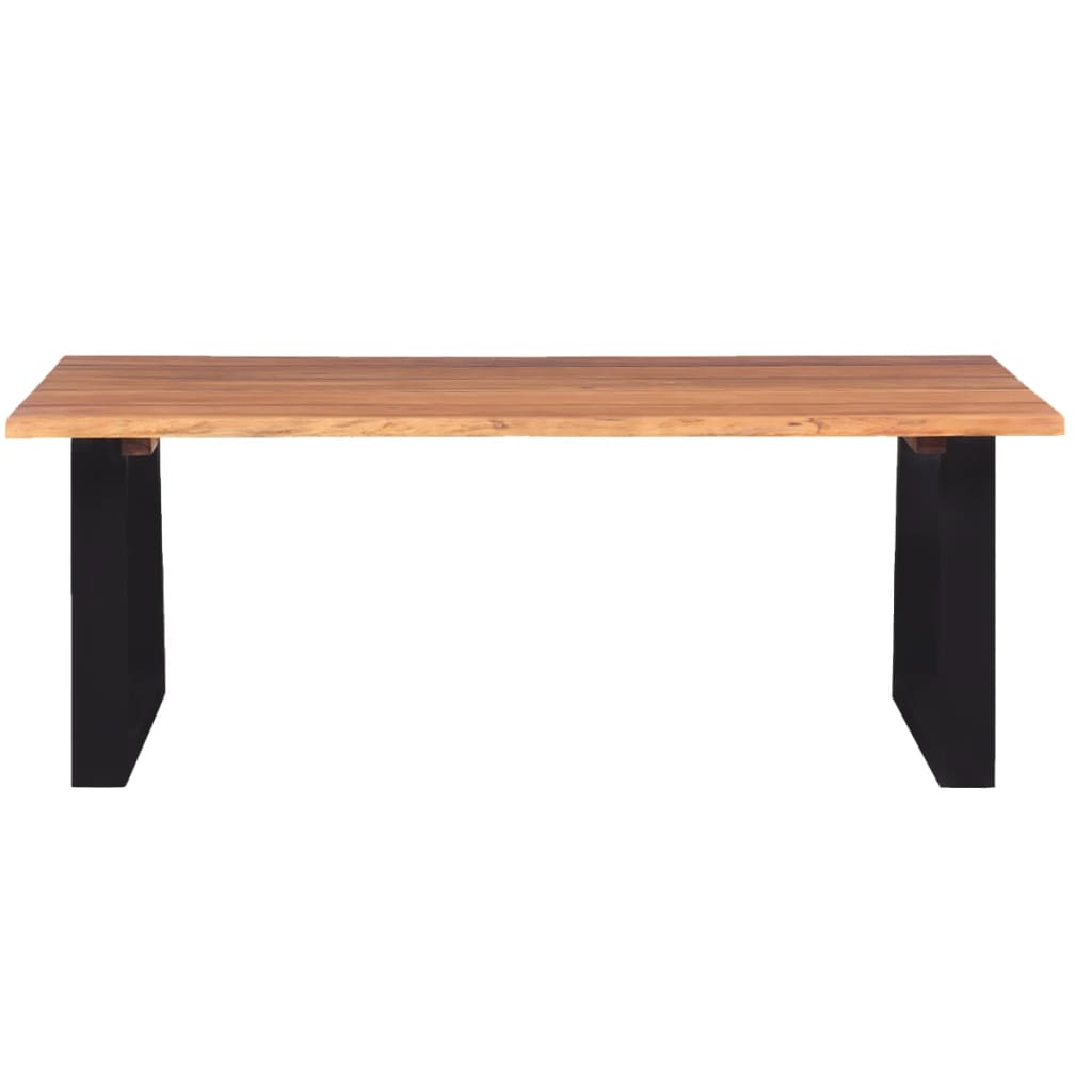 vidaXL Măsuță de cafea din lemn solid de acacia, 110 x 60 x 40 cm