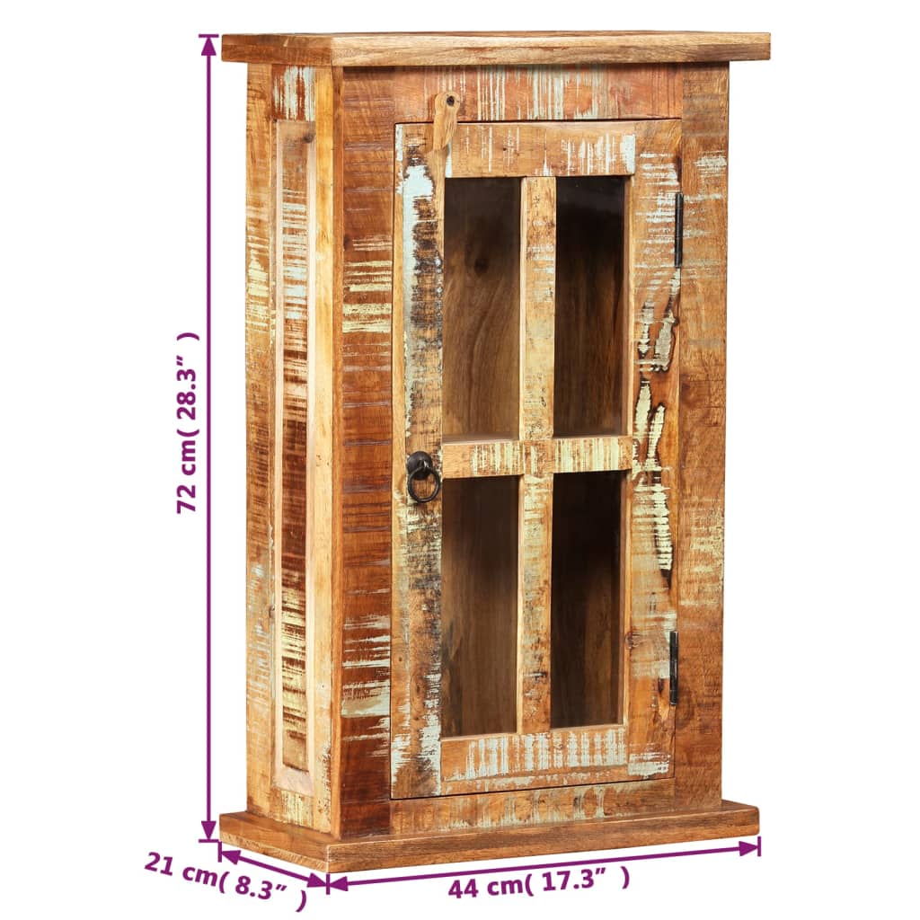 vidaXL Dulap de perete, 44 x 21 x 72 cm, lemn masiv reciclat vidaXL Dulap de perete, 44 x 21 x 72 cm, lemn masiv reciclat