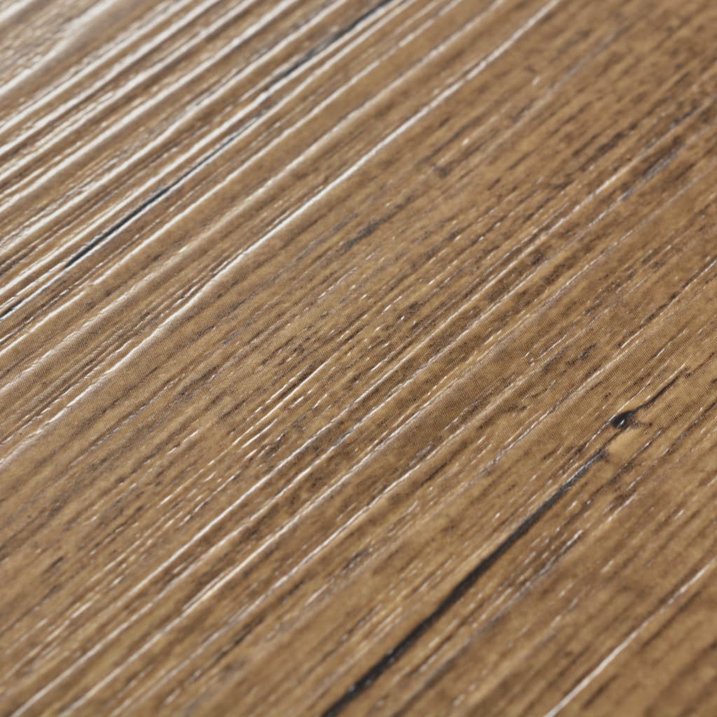 vidaXL Plăci de pardoseală, maro nuc, 5,26 m², 2 mm, PVC vidaXL Plăci de pardoseală, maro nuc, 5,26 m², 2 mm, PVC