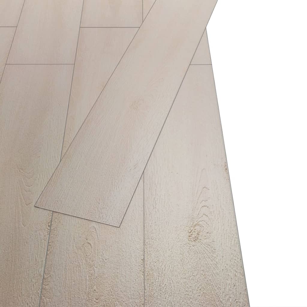 vidaXL Plăci de pardoseală, stejar alb clasic, 5,26 m², 2 mm, PVC vidaXL Plăci de pardoseală, stejar alb clasic, 5,26 m², 2 mm, PVC