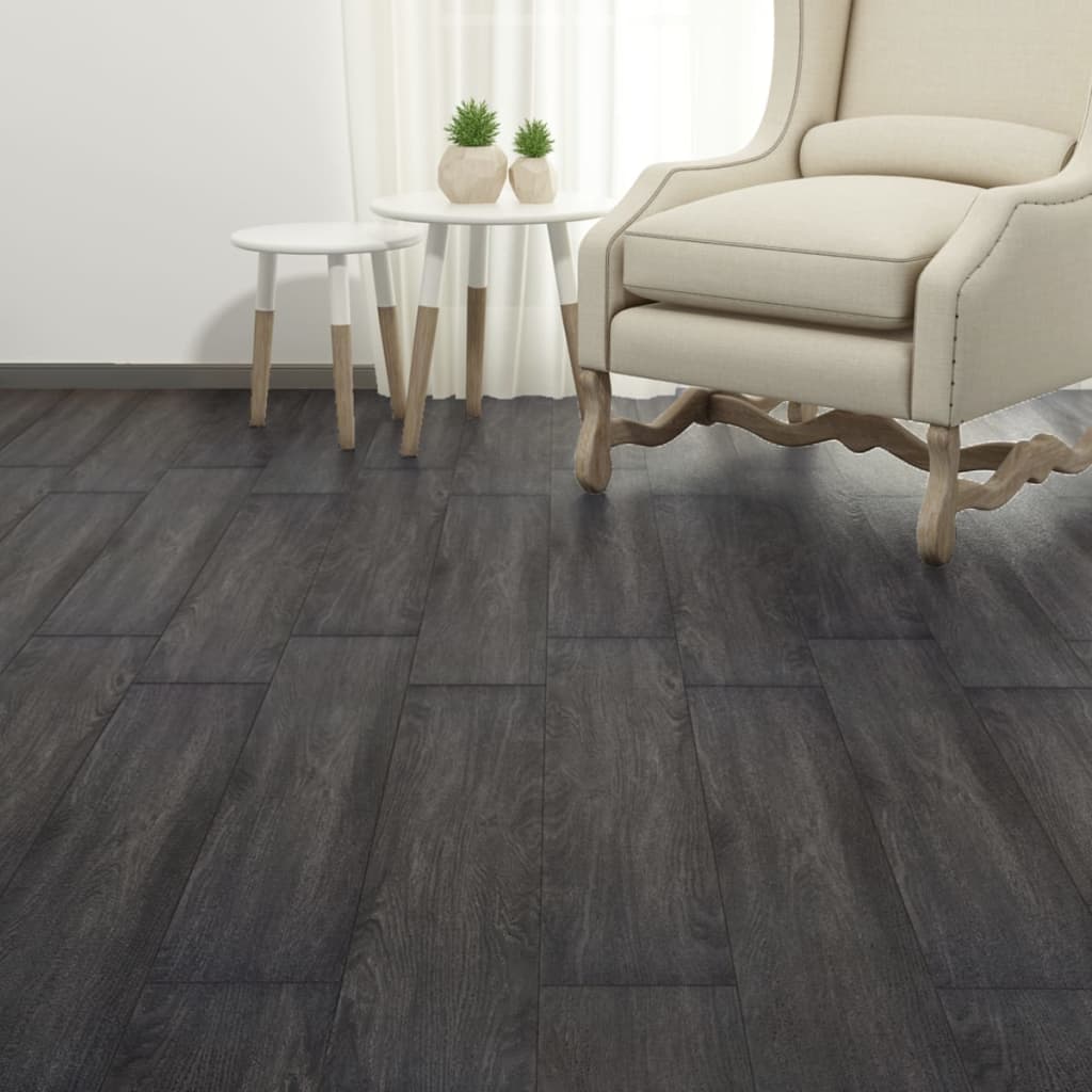 vidaXL Plăci de pardoseală, negru și alb, 5,26 m², 2 mm, PVC vidaXL Plăci de pardoseală, negru și alb, 5,26 m², 2 mm, PVC