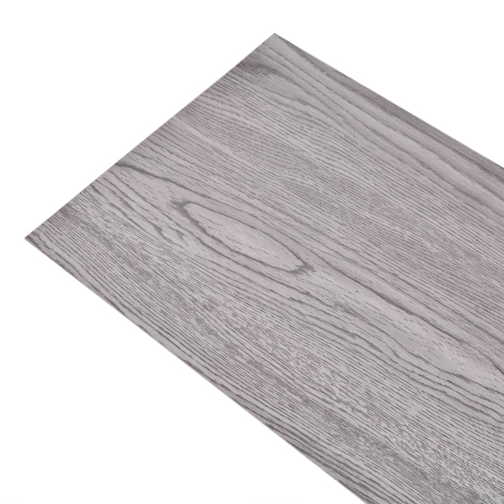 vidaXL Plăci de pardoseală, gri închis, 5,26 m², 2 mm, PVC vidaXL Plăci de pardoseală, gri închis, 5,26 m², 2 mm, PVC