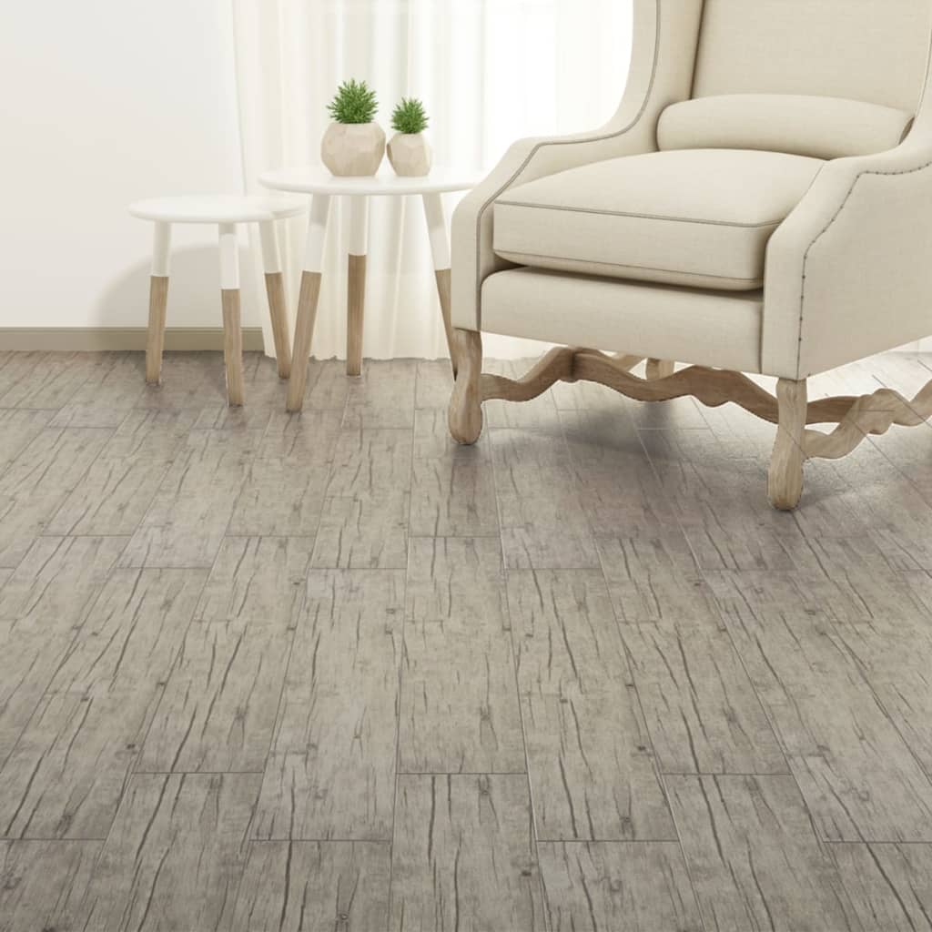 vidaXL Plăci pardoseală autoadezive stejar decolorat 5,02 m², 2 mm PVC vidaXL Plăci pardoseală autoadezive stejar decolorat 5,02 m², 2 mm PVC