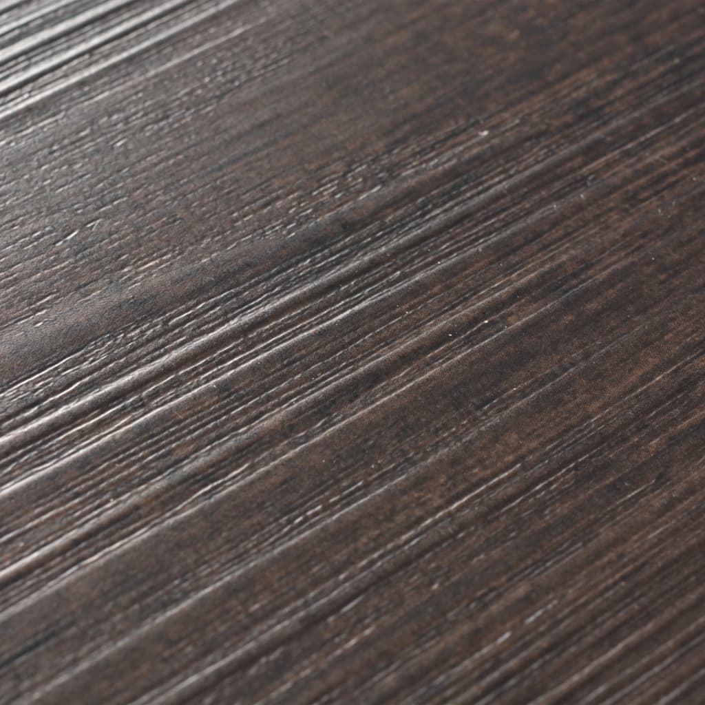 vidaXL Plăci pardoseală autoadezive, maro închis, 5,02 m², 2 mm, PVC vidaXL Plăci pardoseală autoadezive, maro închis, 5,02 m², 2 mm, PVC