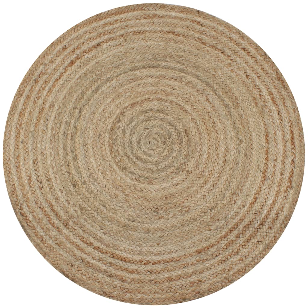 vidaXL Covor din iută împletită, 150 cm, rotund vidaXL Covor din iută împletită, 150 cm, rotund