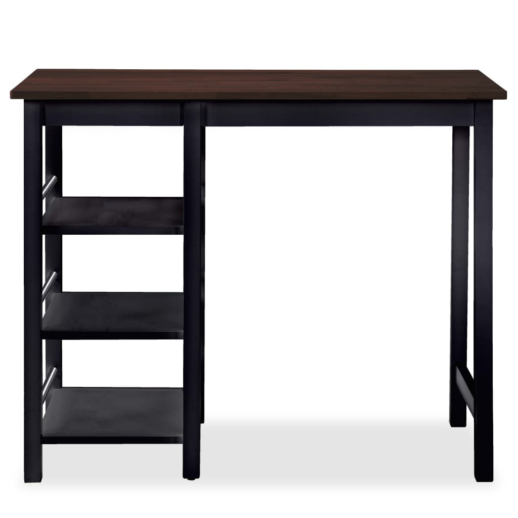 vidaXL Set mobilier de bar, 3 piese, MDF, negru vidaXL Set mobilier de bar, 3 piese, MDF, negru