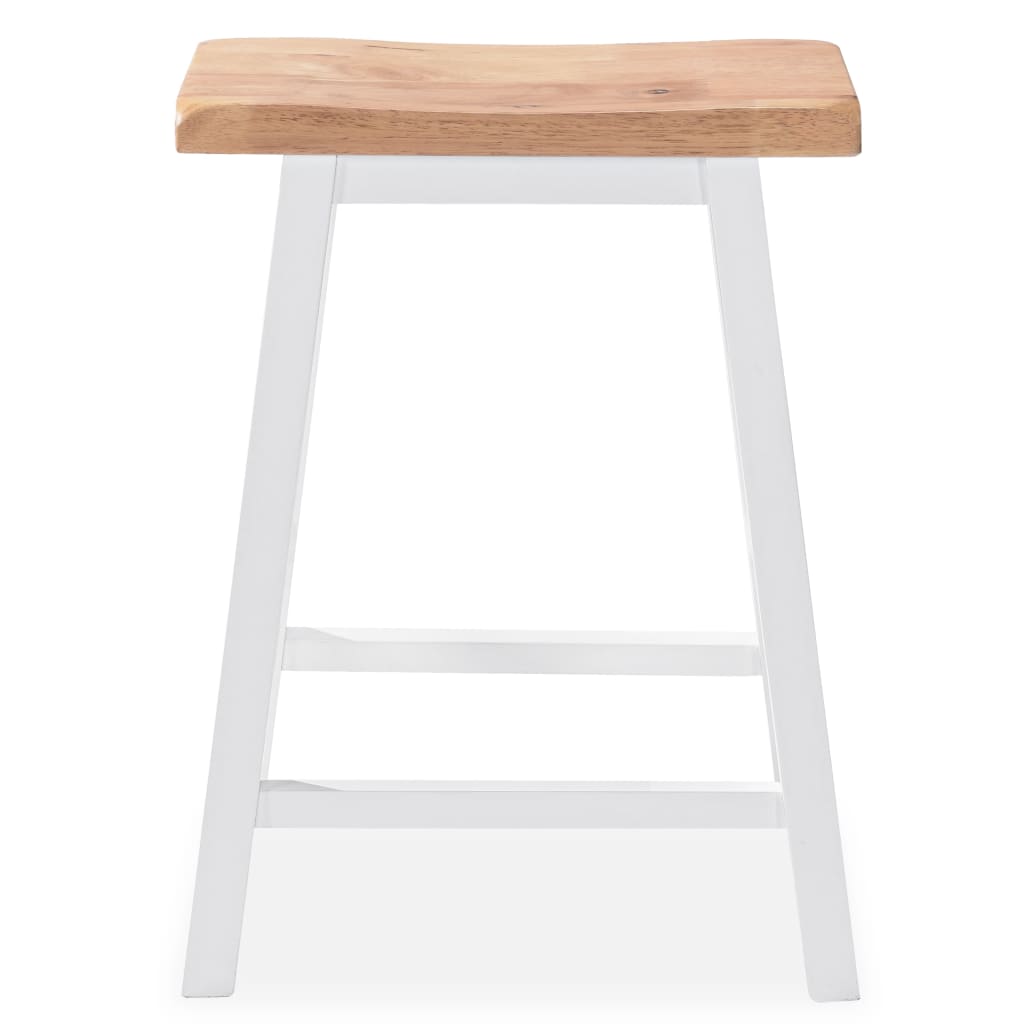 vidaXL Set mobilier de bar, 3 piese, alb, MDF