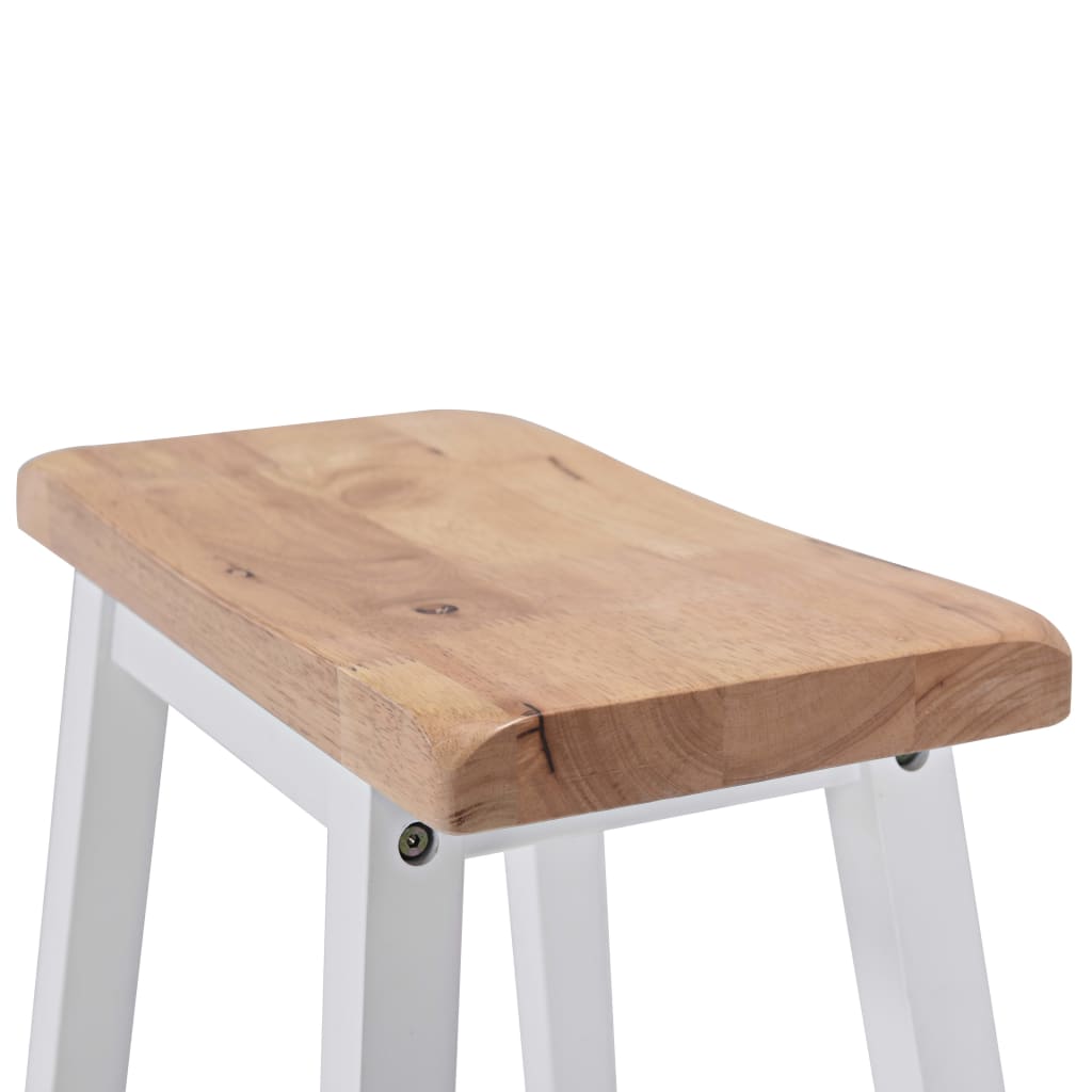 vidaXL Set mobilier de bar, 3 piese, alb, MDF