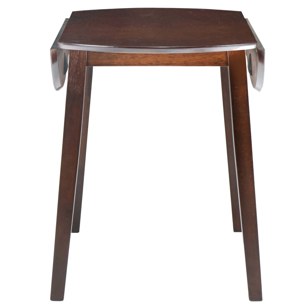 vidaXL Masă de bucătărie extensibilă, rotund, MDF, maro