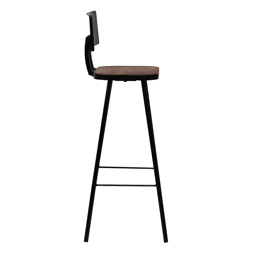 vidaXL Scaune de bar, 2 buc., lemn masiv reciclat