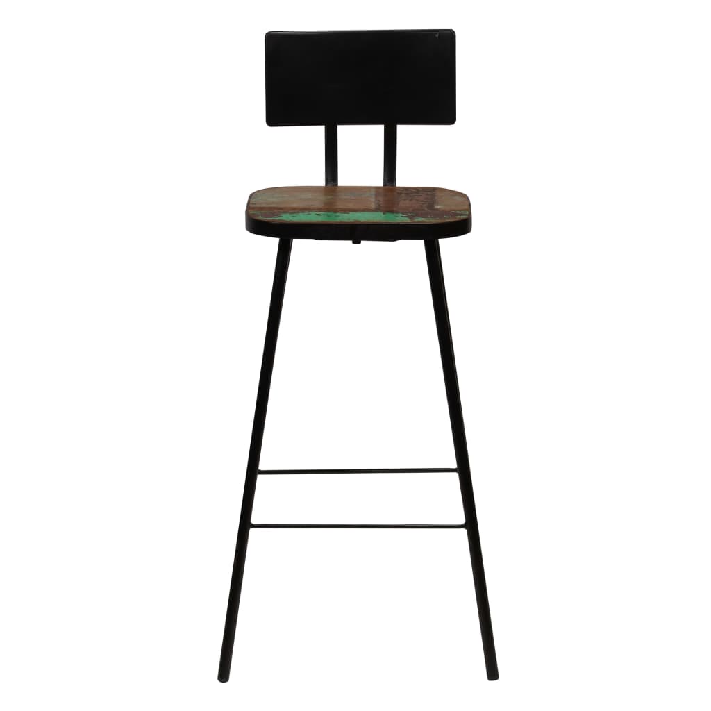 vidaXL Scaune de bar, 4 buc., lemn masiv reciclat
